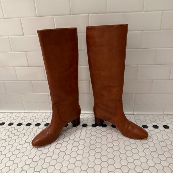 Loeffler Randall Gia Tall Leather Boots. Cognac. Size 8.5 - Picture 3 of 5